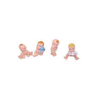 4 Magic Diaper Babies Teddy Bear Reading Sucking Thumb Smiling 90881